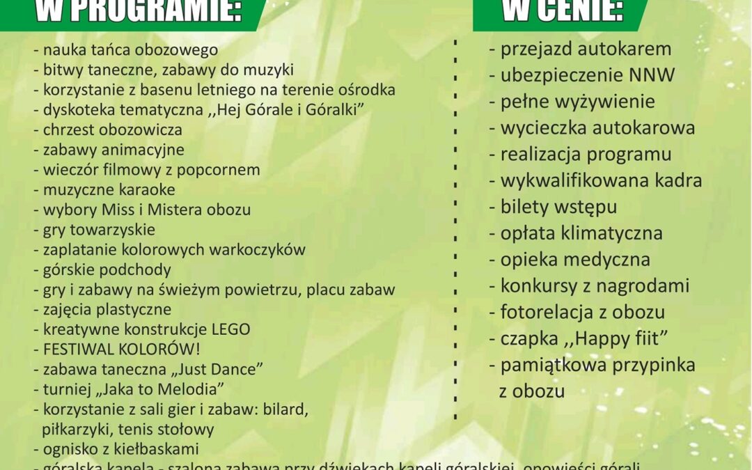 Ostatnie wolne miejsce ,,Hej Górale i Góralki”