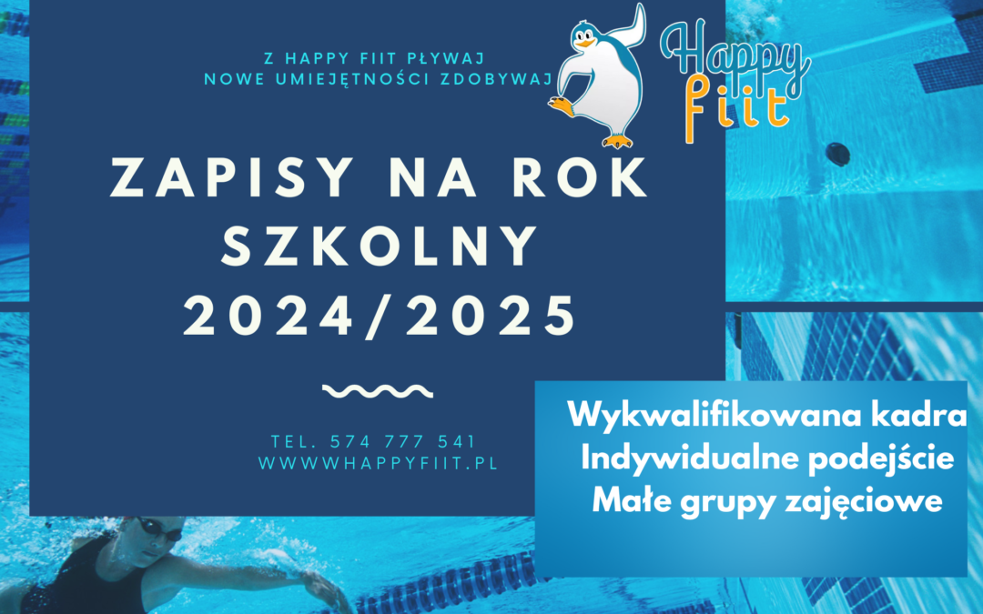 Zapisy nauka/doskonalenie pływania w roku szkolnym 24/25 START🐧
