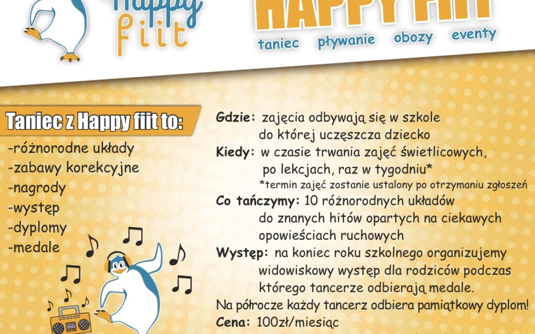 Zapisy na zajęcia taneczne w roku szkolnym 2025/2026